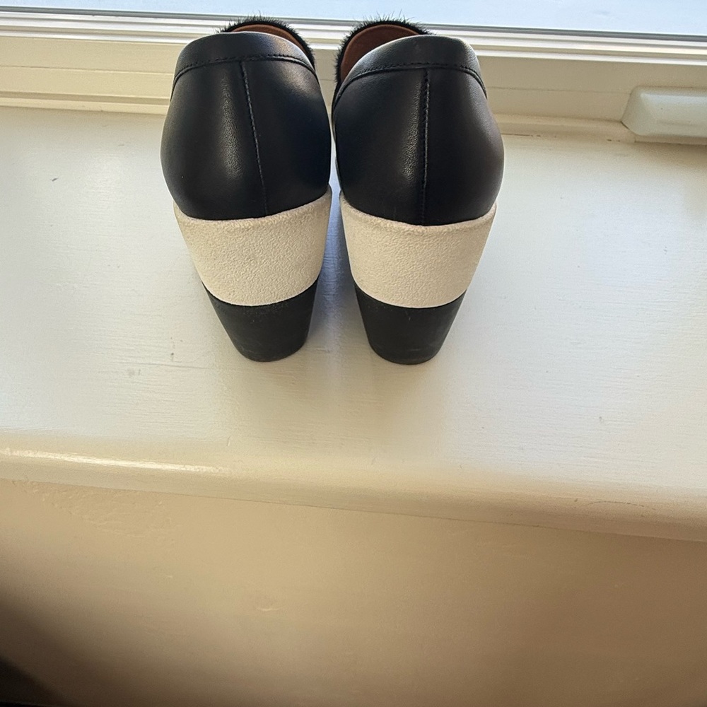 United Nude Black and White Wedge Shoes - Picture 4 of 6